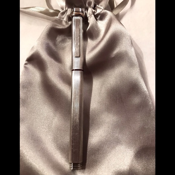 CARTIER VINTAGE VENDOME TRINITY SILVER BALLPOINT PEN